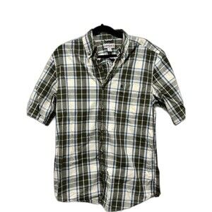 Men’s Carhartt paid button down- Size Medium